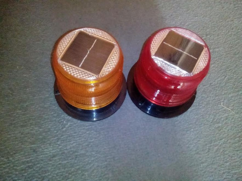 Baliza Autónoma Solar con Base Magnética 15 LED de Alta Intensidad